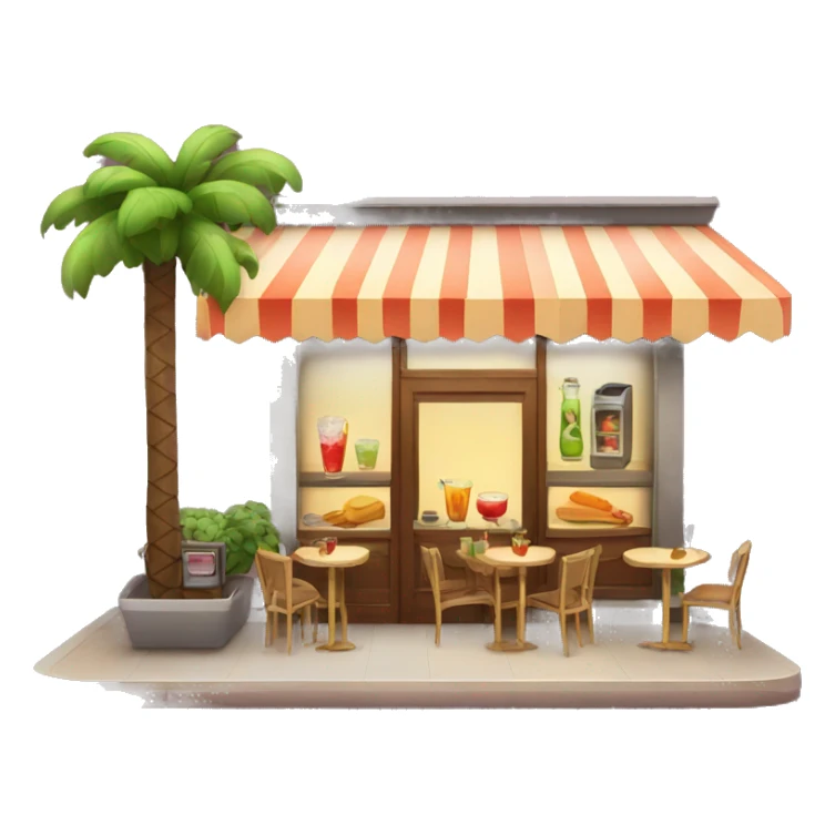 Cocktail food restaurant sticker