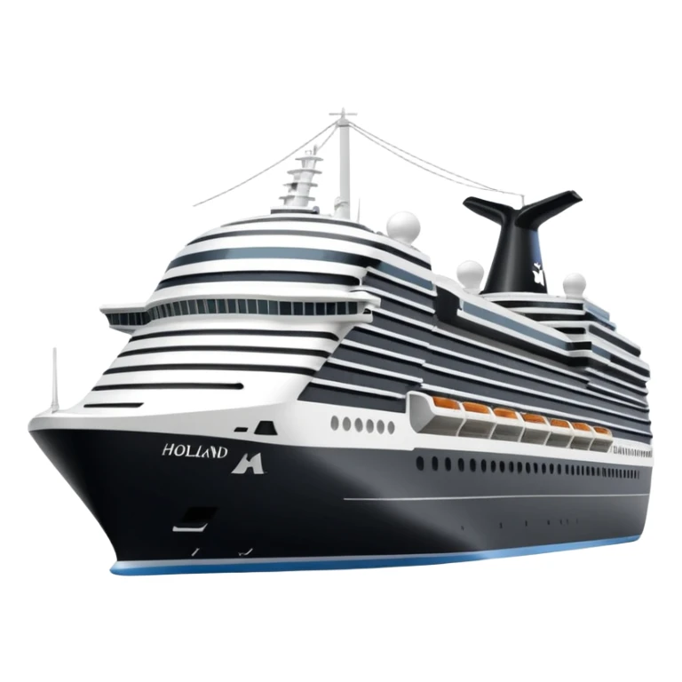 holland america cruise ship in rotterdam sticker