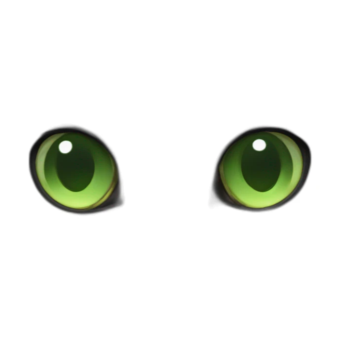 Gray persian cat with green eyes sticker