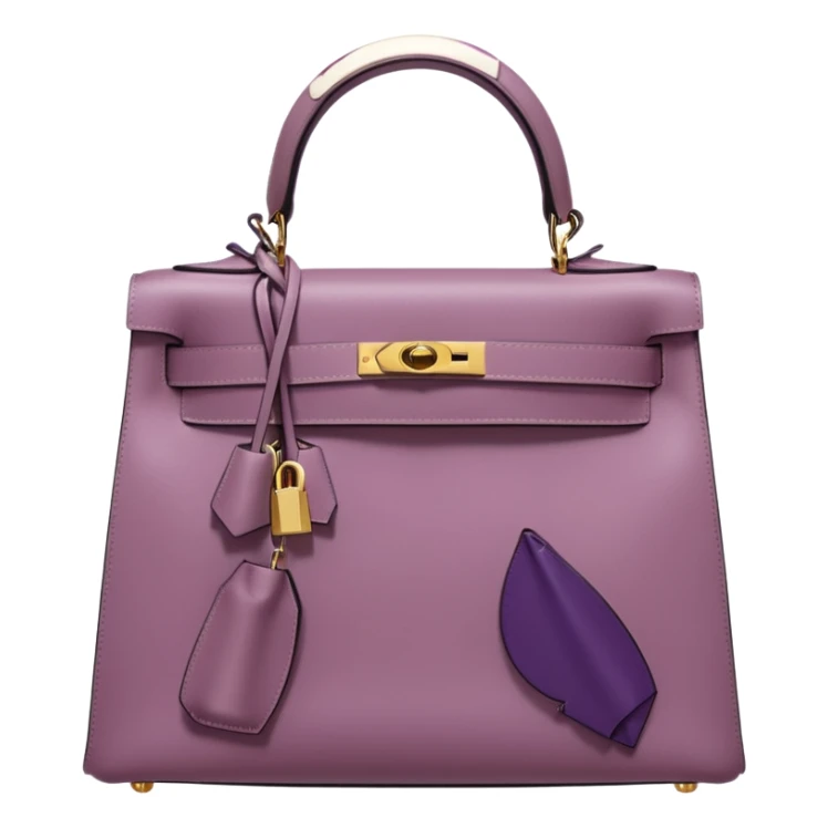 hermes kelly mauve color gold hardware sticker
