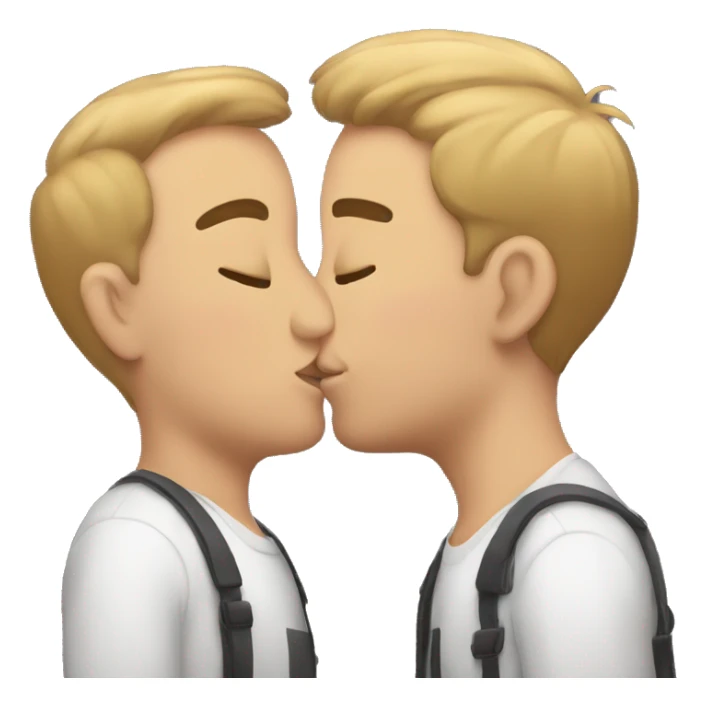 gay guys kissing sticker