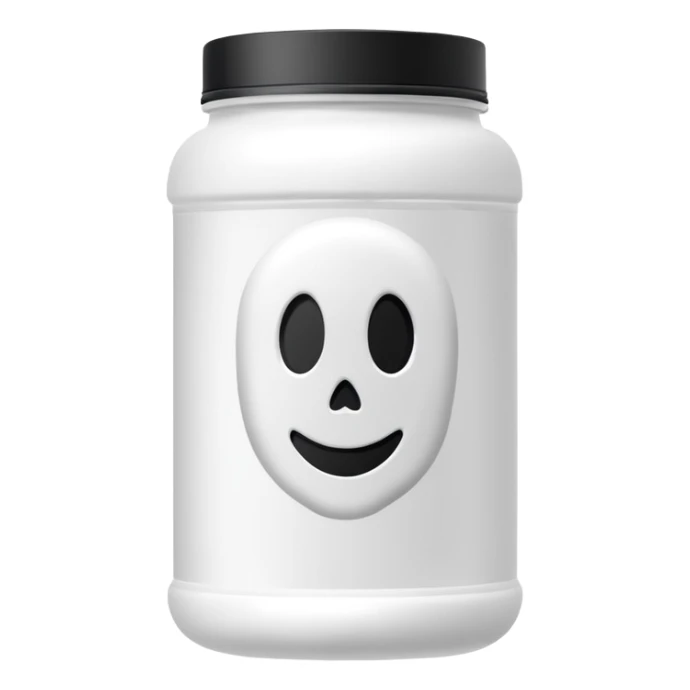 ghost brand protein powder bottle sticker