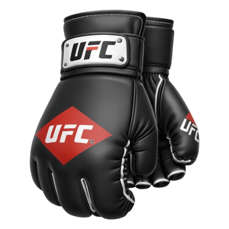 Black and white UFC Glove sticker
