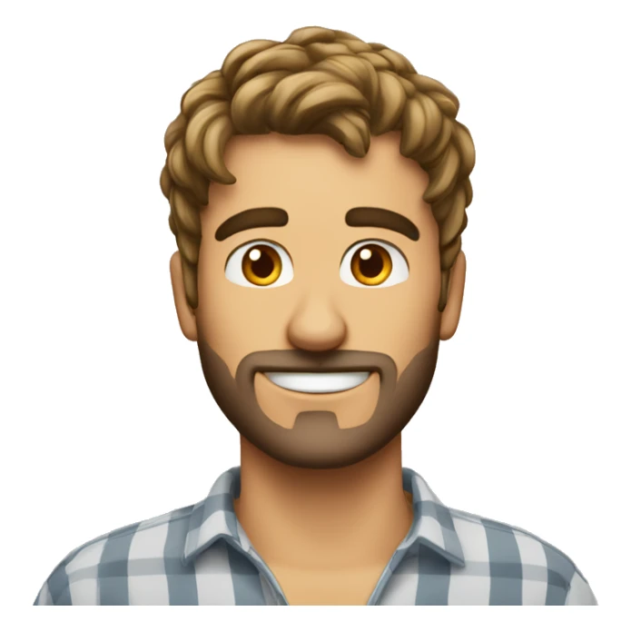 Uomo magro nel volto capelli molto corti  sticker