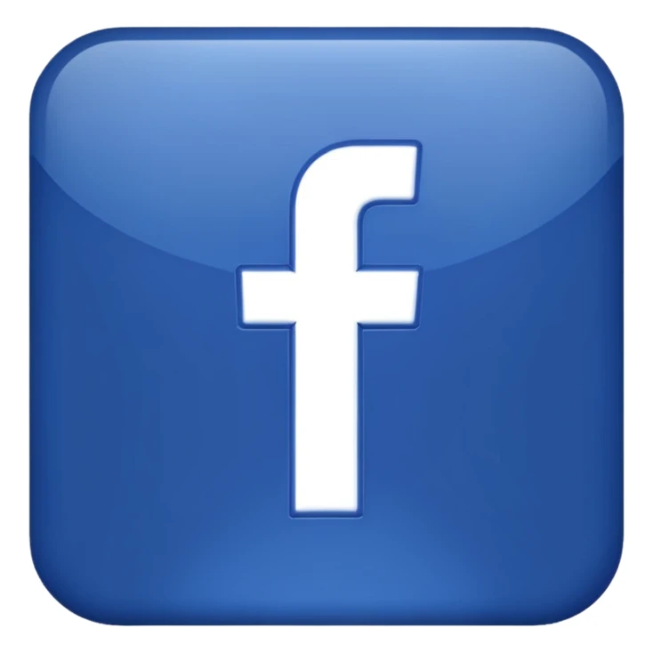 A facebook logo sticker