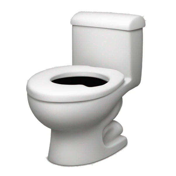 toilet with head sticking out sticker