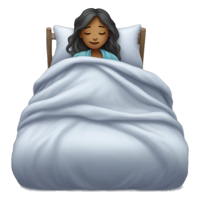 girl who sleeps under the blanket sticker