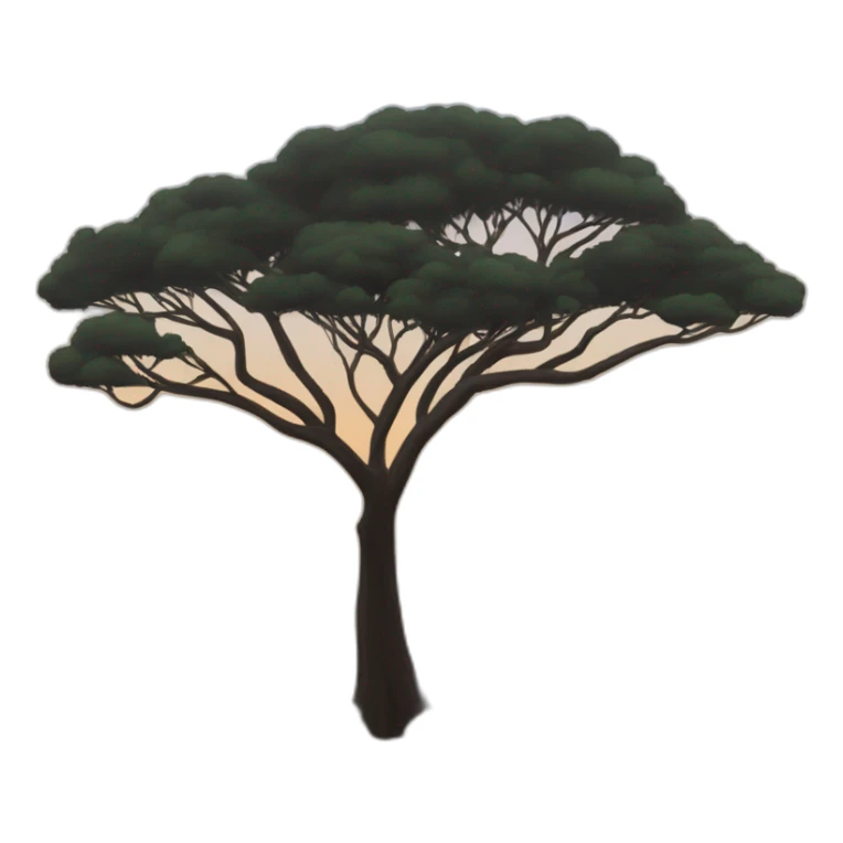 Le continent Africain simplement de couleur noire sans des montagnes dessus sticker