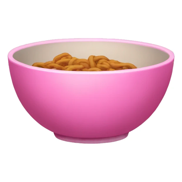 Pink bowl sticker