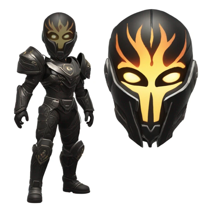 Destiny 2 Titan black amor and flames sticker