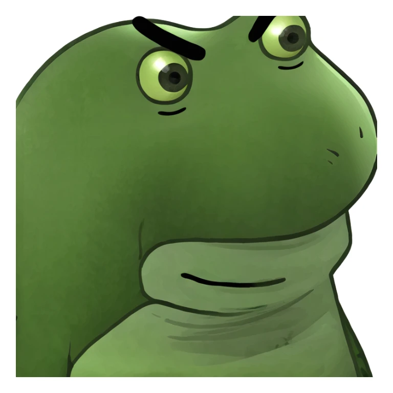 Smirking with line for eyes  sticker