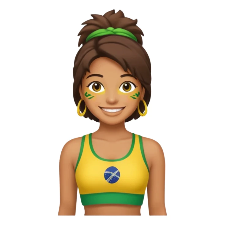 brasil polera corta sticker