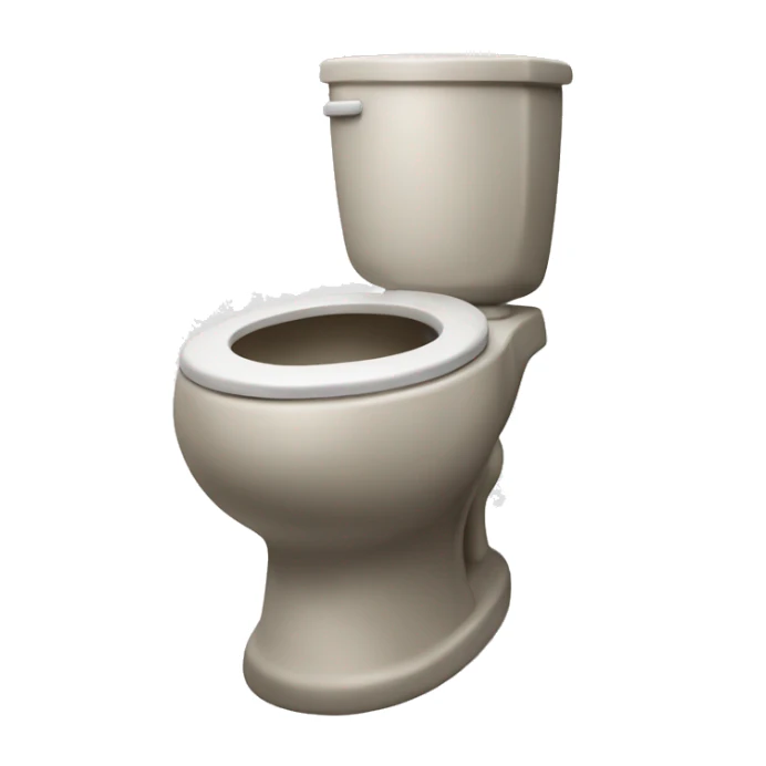 Skibidi Toilet with head sticking out the bowl  sticker