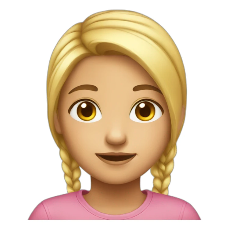 kid girl tall sticker