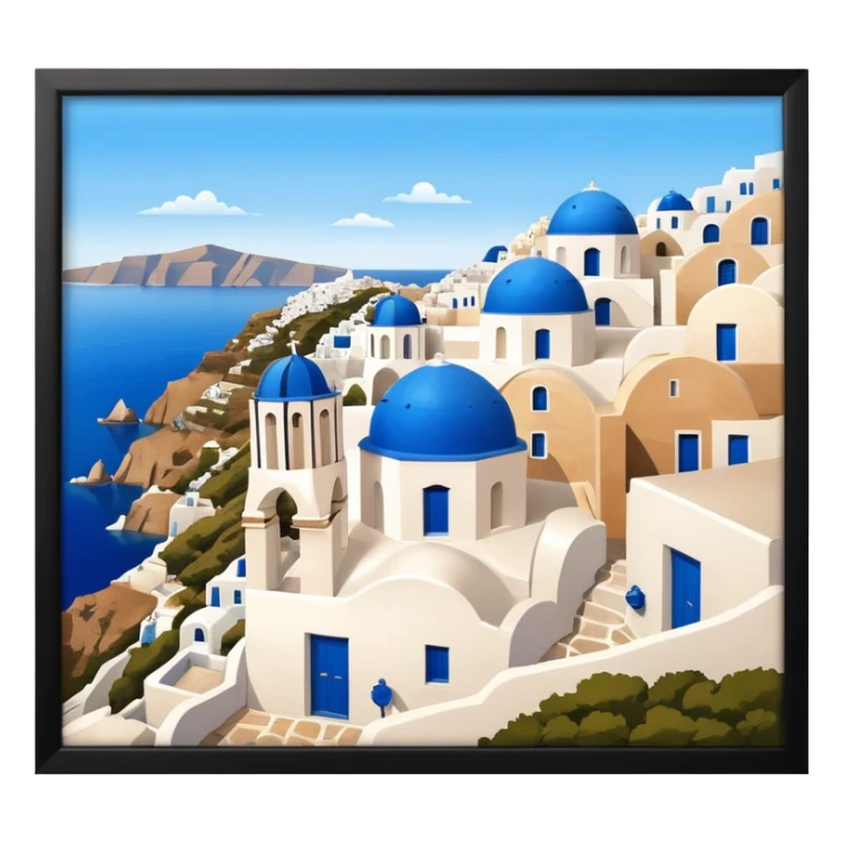 cyclades islands of greece sticker