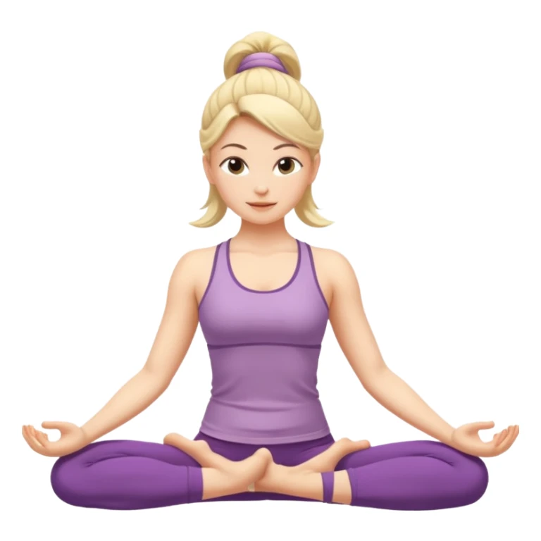 yoga girl sticker