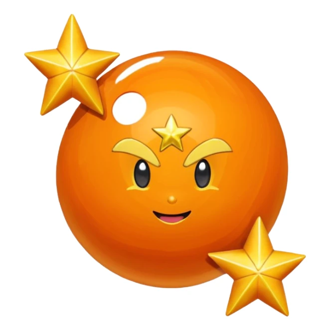 4 star dragonball from dragon ball z sticker