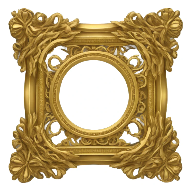 gold frame sticker