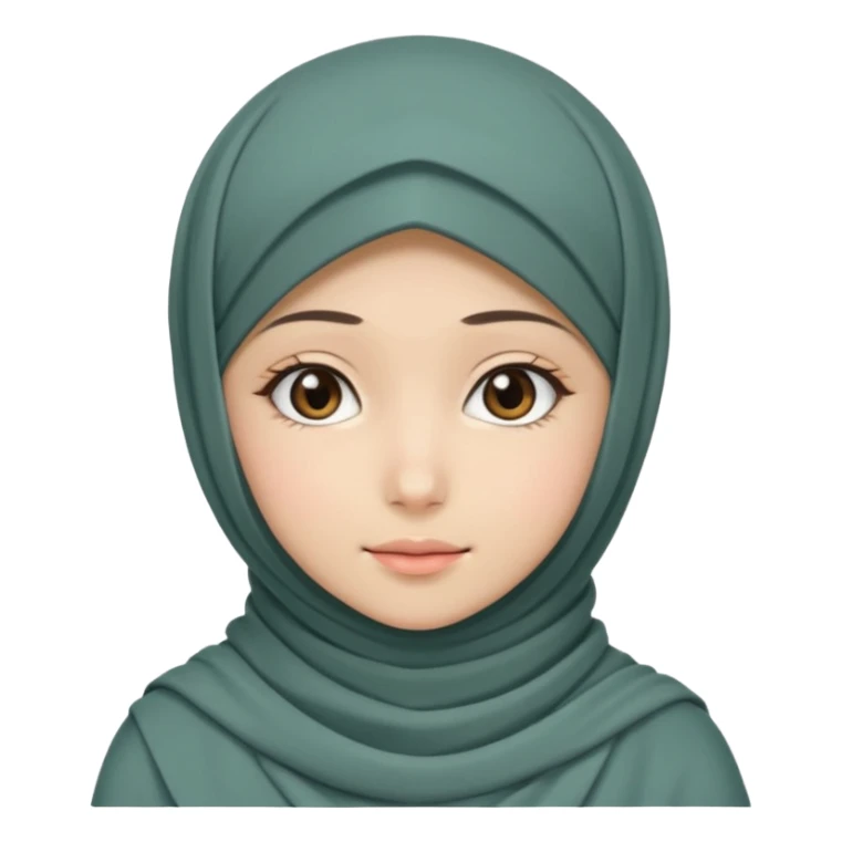 Muslim girl anime sticker