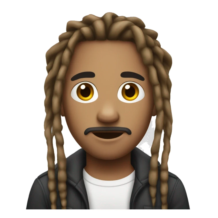 Mix boy with dreads, little mustache and a little goatee  sticker