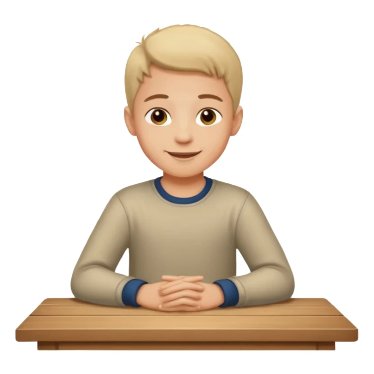 niño montado en una mesa encima de ella sticker