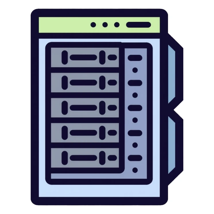 data center server rack sticker
