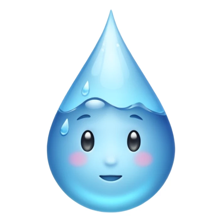 white droplet emoji sticker