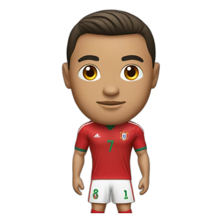 Ronaldo in Portugal jersey sticker