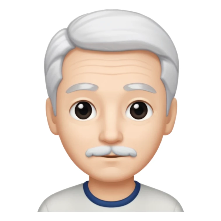 pure white hair, cute mature Boy, black eyebrows sticker