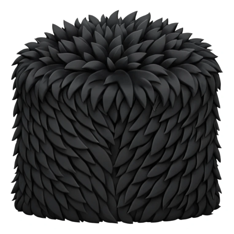 Remplacer le blanc par du poils noirs sticker