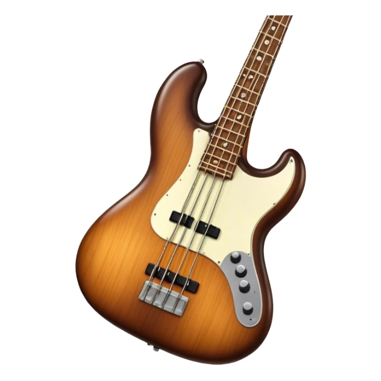 Cinematic Realistic Bass, deep polished wood with rich grain, thick taut strings stretching across its curved body, subtle warm lighting emphasizing its form, glowing with depth and powerful musical resonance. sticker