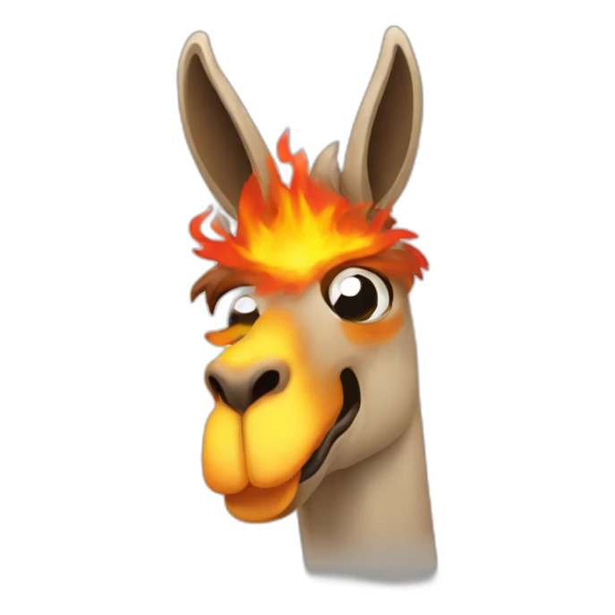 emoji de llama fuego sticker