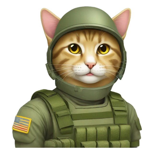 Ukrainian military cat (air defense) army a cat is kid sticker