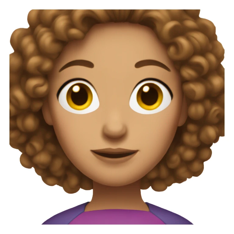 Superwoman mom with curly brown hair  sticker