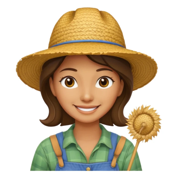 farmer woman sticker
