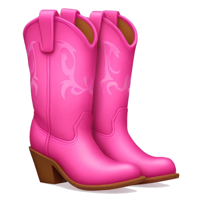 Pink cowgirl boots  sticker