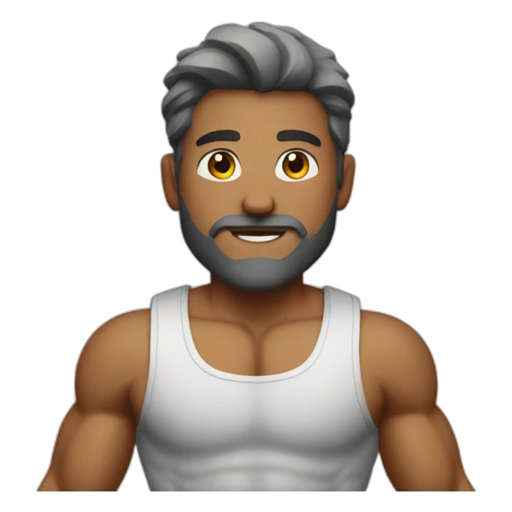 Muscular male  sticker