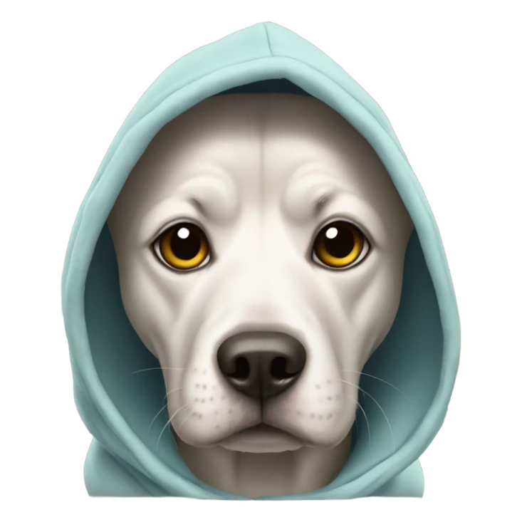 Dog in a hoodie sticker