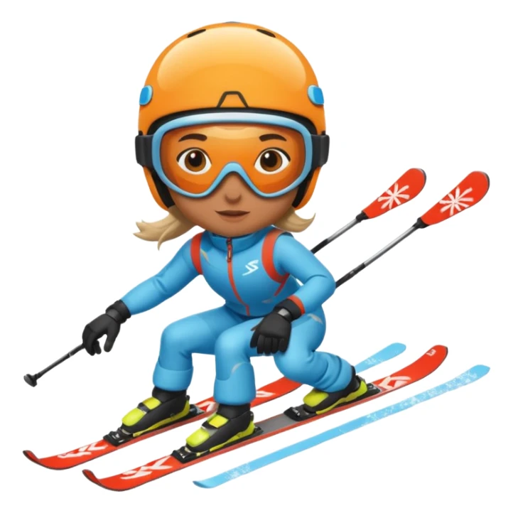 A person is skiing on the snow
person sticker