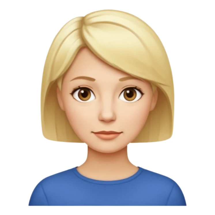 femme cheveux courts blonde 40 ans sticker