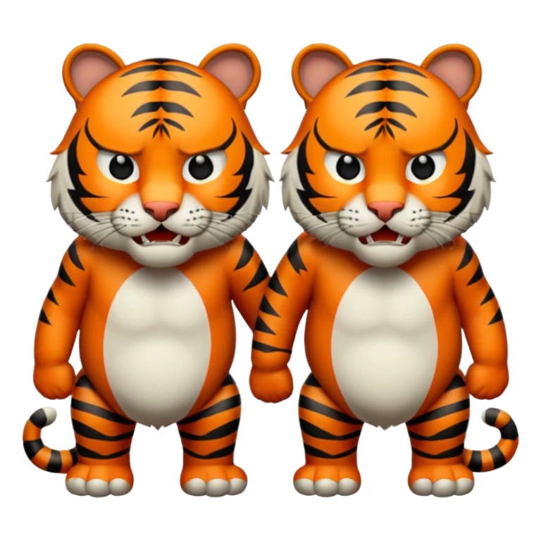 Annoyed tigers  sticker