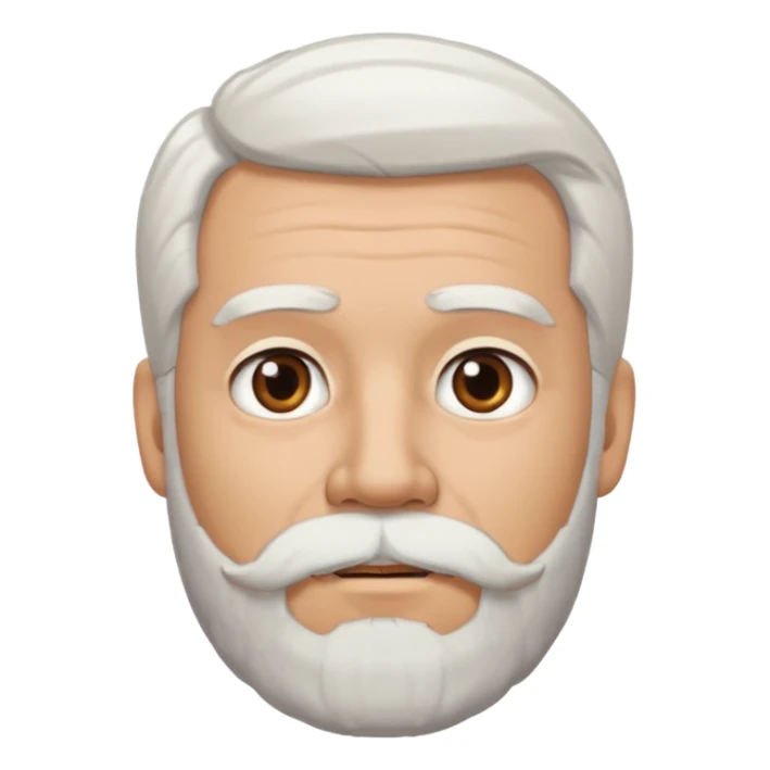 man with mexican on my white hair with a beard sticker