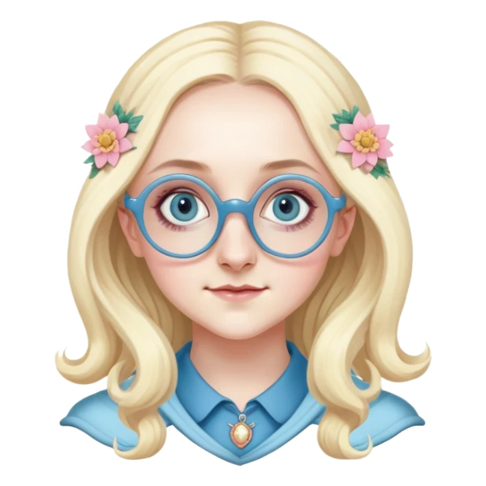 Evanna Lynch is Luna Lovegood in harry potter sticker
