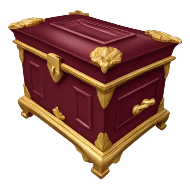 Regency jewelry box maroon color  sticker