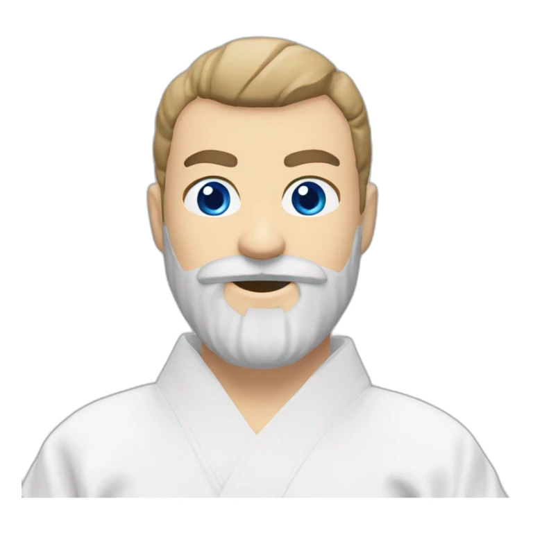 Kyokushin blue eyes beard in senza position sticker