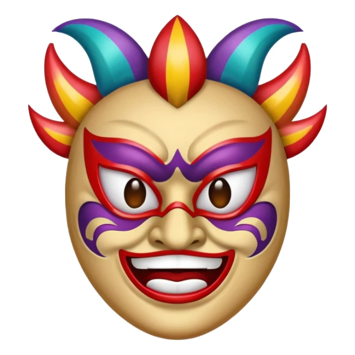 angry emoji carnival theme sticker