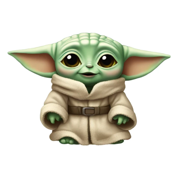 Baby Yoda sending love sticker