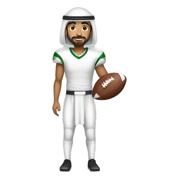Arab person play football sticker