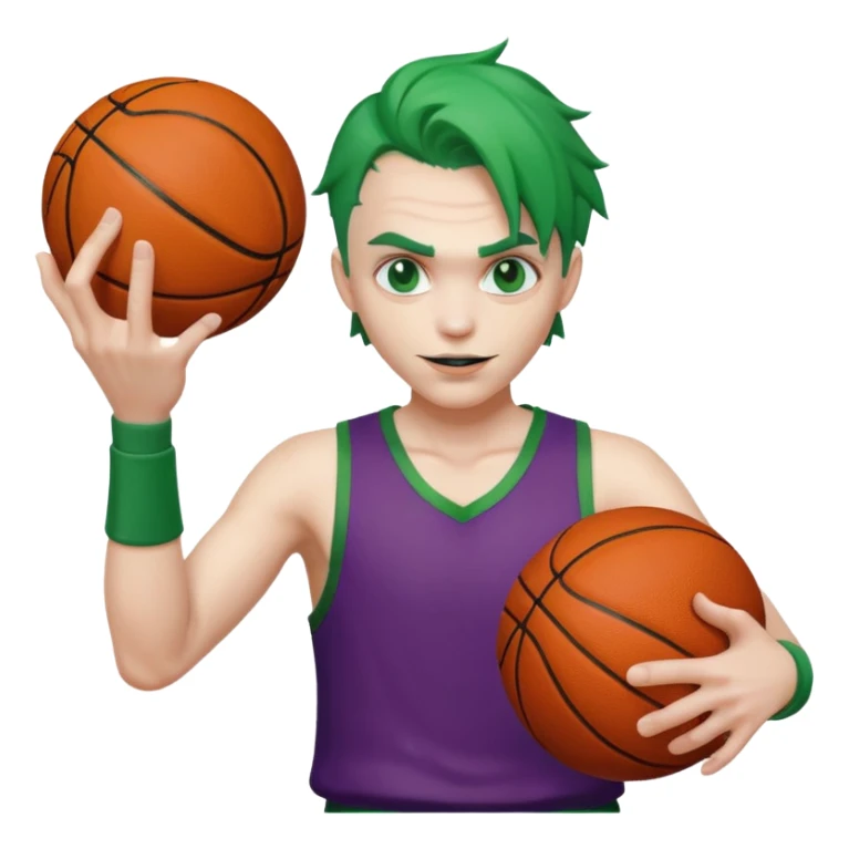 joker spinning ball on finger sticker