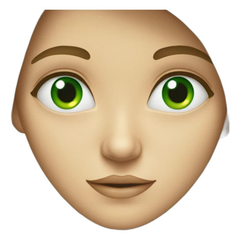 A person with green eyes  sticker